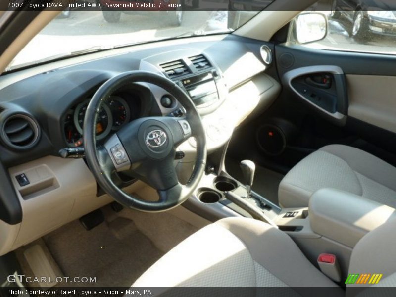 Savannah Metallic / Taupe 2007 Toyota RAV4 Limited 4WD