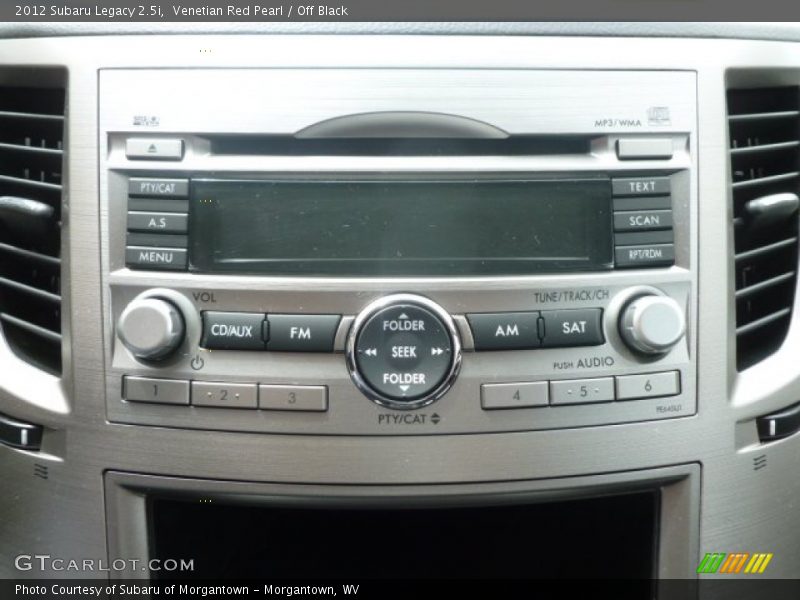 Venetian Red Pearl / Off Black 2012 Subaru Legacy 2.5i