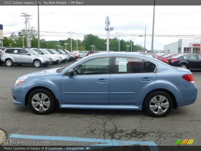 Sky Blue Metallic / Off Black 2012 Subaru Legacy 2.5i