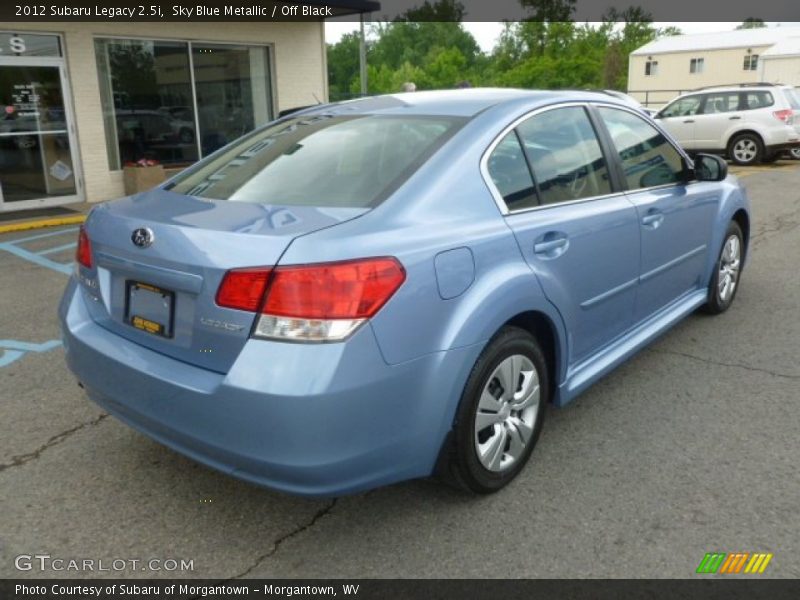 Sky Blue Metallic / Off Black 2012 Subaru Legacy 2.5i