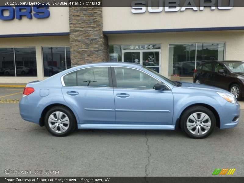 Sky Blue Metallic / Off Black 2012 Subaru Legacy 2.5i