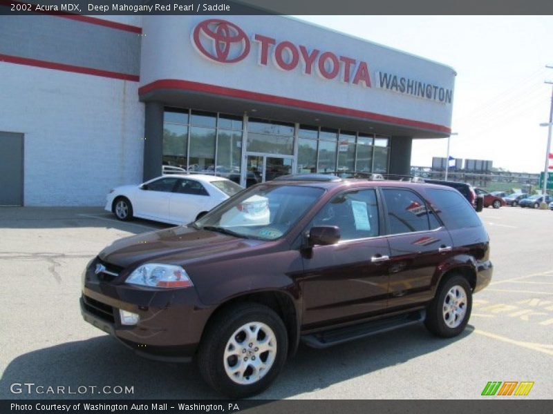 Deep Mahogany Red Pearl / Saddle 2002 Acura MDX
