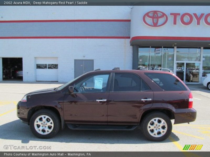 Deep Mahogany Red Pearl / Saddle 2002 Acura MDX