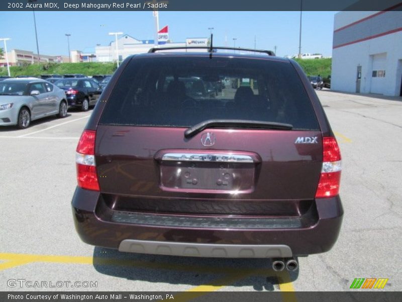 Deep Mahogany Red Pearl / Saddle 2002 Acura MDX