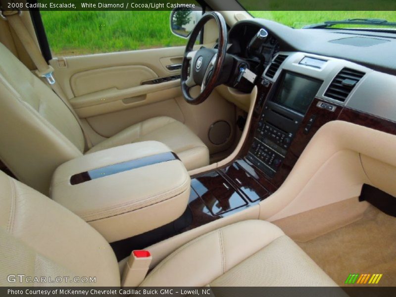 White Diamond / Cocoa/Light Cashmere 2008 Cadillac Escalade