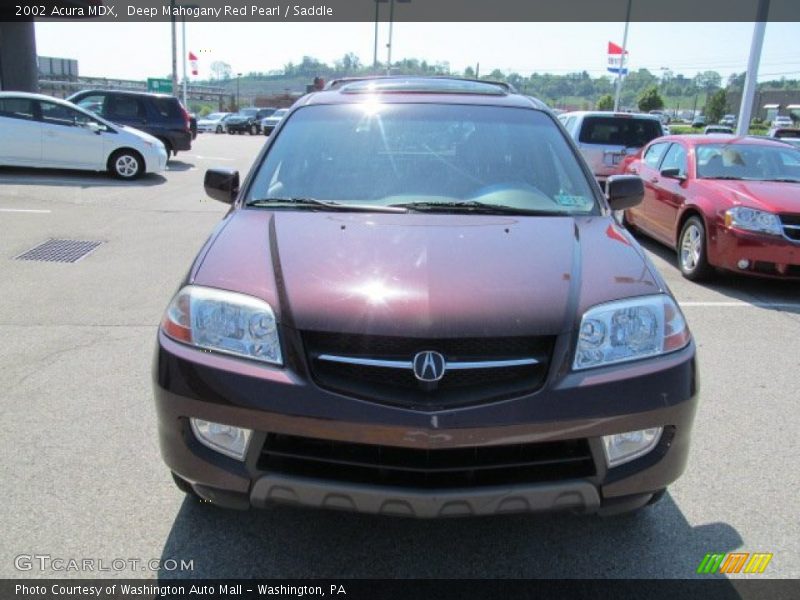 Deep Mahogany Red Pearl / Saddle 2002 Acura MDX