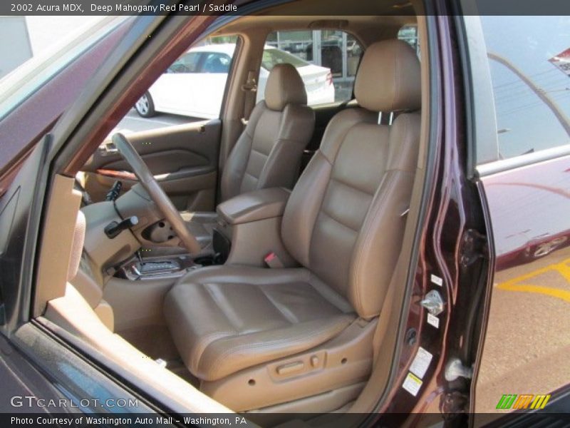 Deep Mahogany Red Pearl / Saddle 2002 Acura MDX