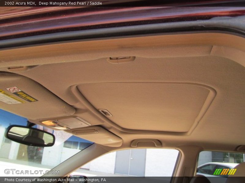Deep Mahogany Red Pearl / Saddle 2002 Acura MDX