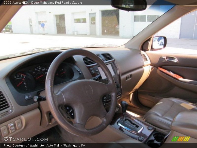 Deep Mahogany Red Pearl / Saddle 2002 Acura MDX