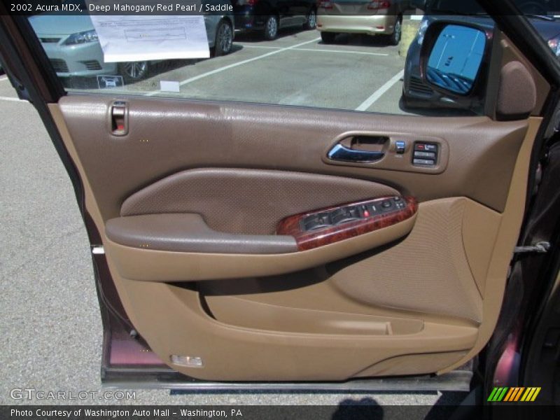Deep Mahogany Red Pearl / Saddle 2002 Acura MDX