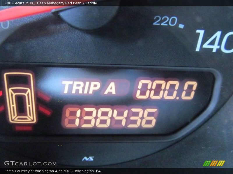 Deep Mahogany Red Pearl / Saddle 2002 Acura MDX