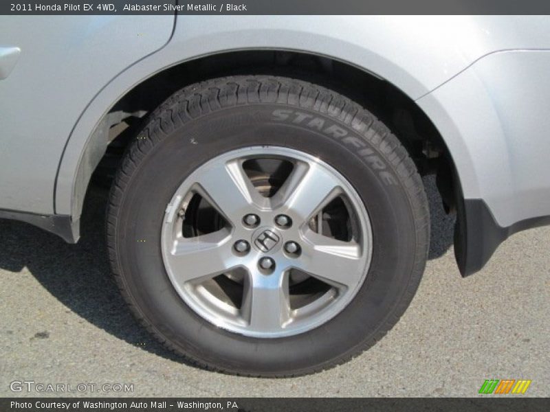 Alabaster Silver Metallic / Black 2011 Honda Pilot EX 4WD