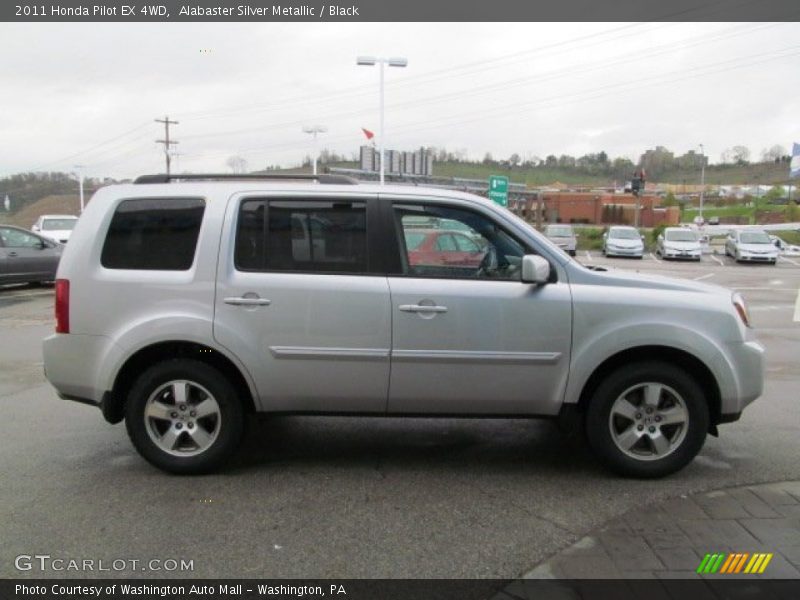 Alabaster Silver Metallic / Black 2011 Honda Pilot EX 4WD