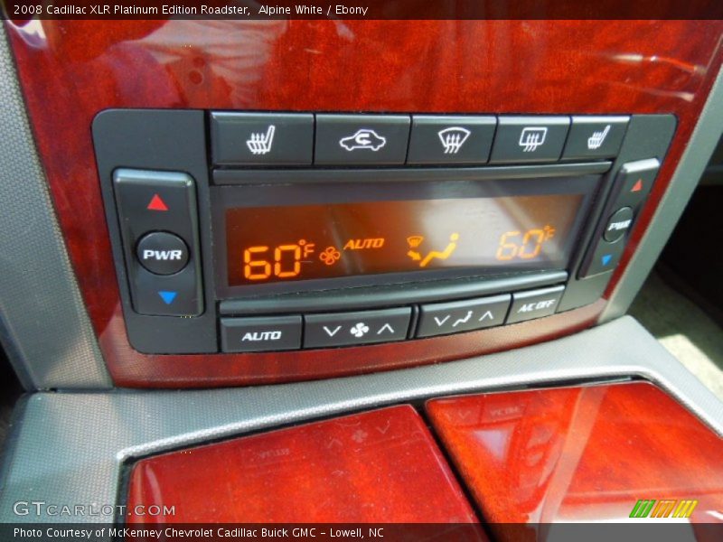 Controls of 2008 XLR Platinum Edition Roadster