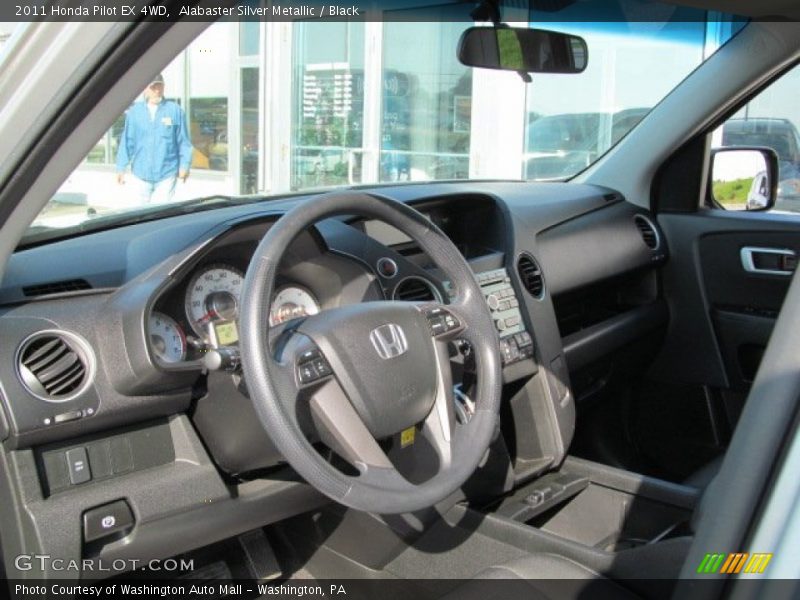 Alabaster Silver Metallic / Black 2011 Honda Pilot EX 4WD