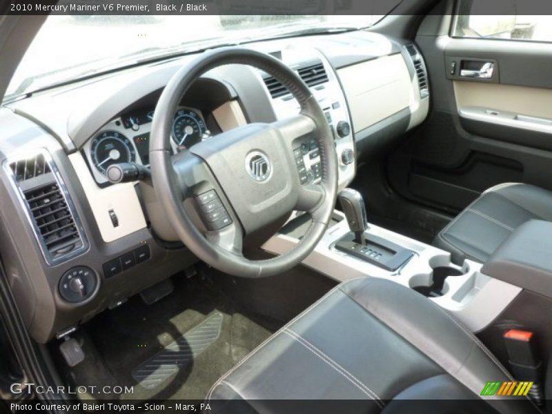 Black / Black 2010 Mercury Mariner V6 Premier
