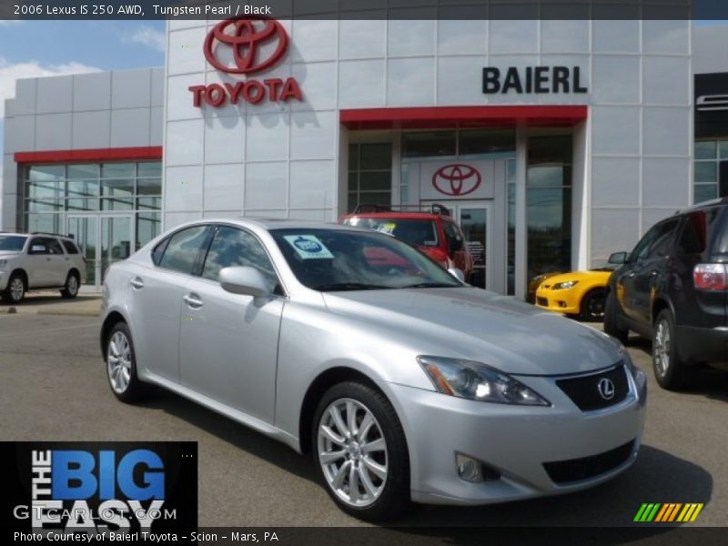 Tungsten Pearl / Black 2006 Lexus IS 250 AWD