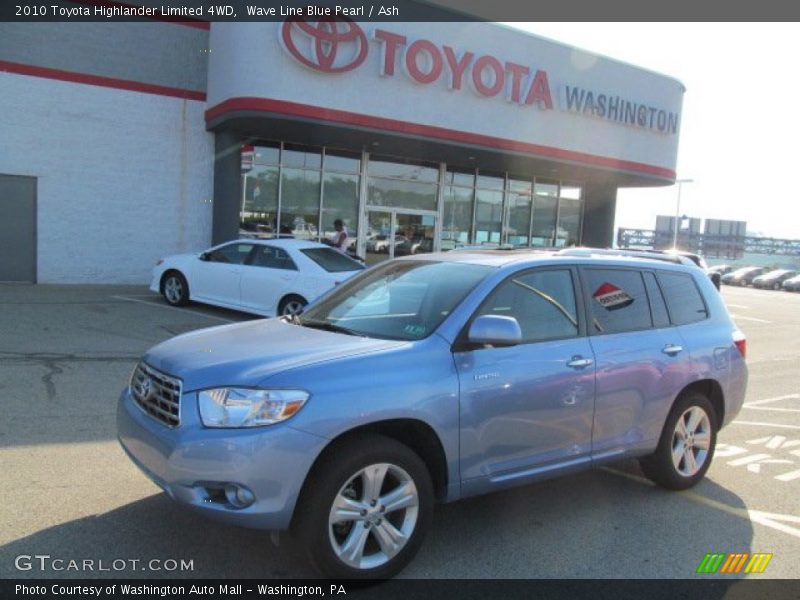 Wave Line Blue Pearl / Ash 2010 Toyota Highlander Limited 4WD