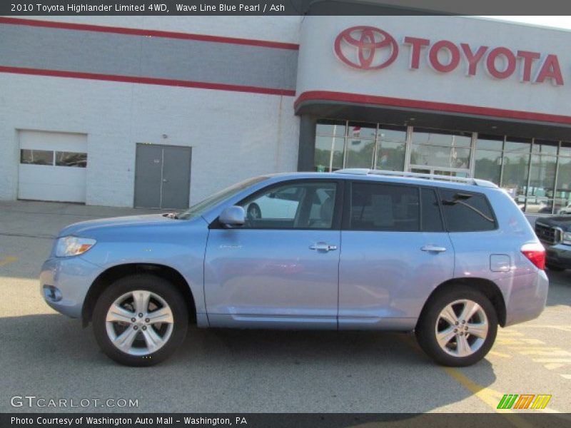 Wave Line Blue Pearl / Ash 2010 Toyota Highlander Limited 4WD