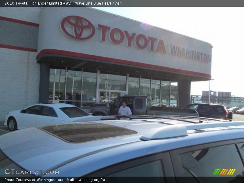 Wave Line Blue Pearl / Ash 2010 Toyota Highlander Limited 4WD