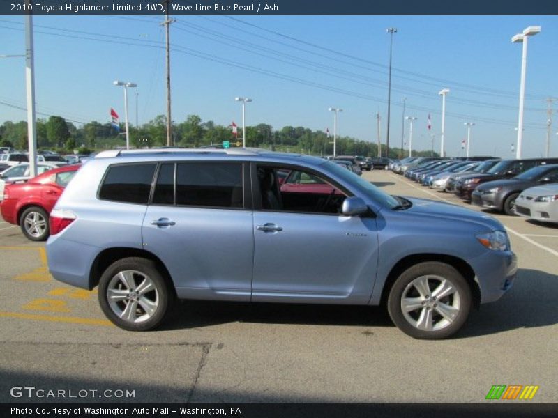 Wave Line Blue Pearl / Ash 2010 Toyota Highlander Limited 4WD