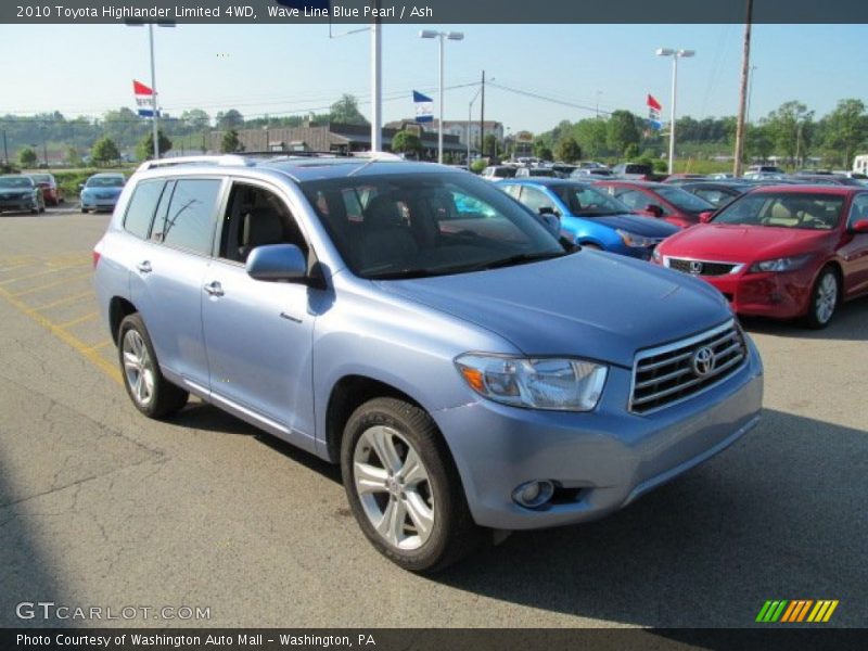 Wave Line Blue Pearl / Ash 2010 Toyota Highlander Limited 4WD