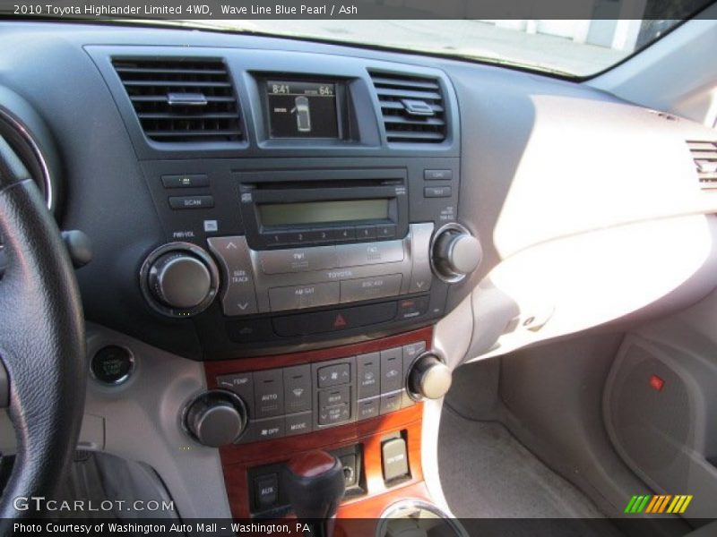 Wave Line Blue Pearl / Ash 2010 Toyota Highlander Limited 4WD