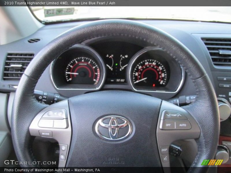 Wave Line Blue Pearl / Ash 2010 Toyota Highlander Limited 4WD