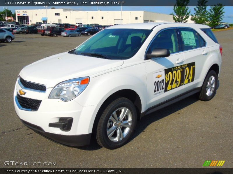 Summit White / Light Titanium/Jet Black 2012 Chevrolet Equinox LS