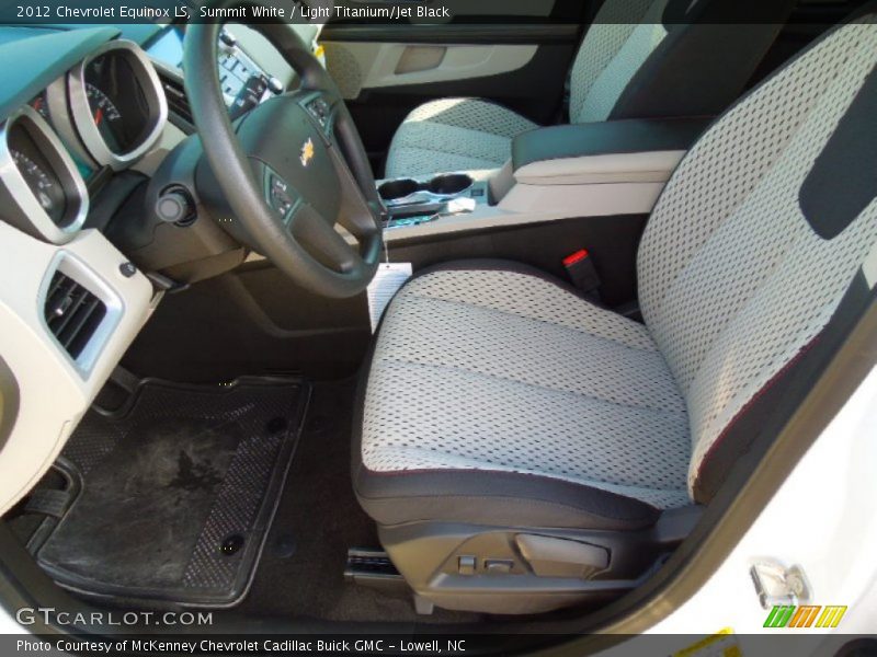 Summit White / Light Titanium/Jet Black 2012 Chevrolet Equinox LS