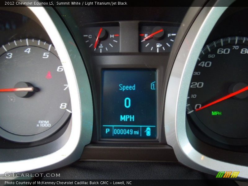Summit White / Light Titanium/Jet Black 2012 Chevrolet Equinox LS