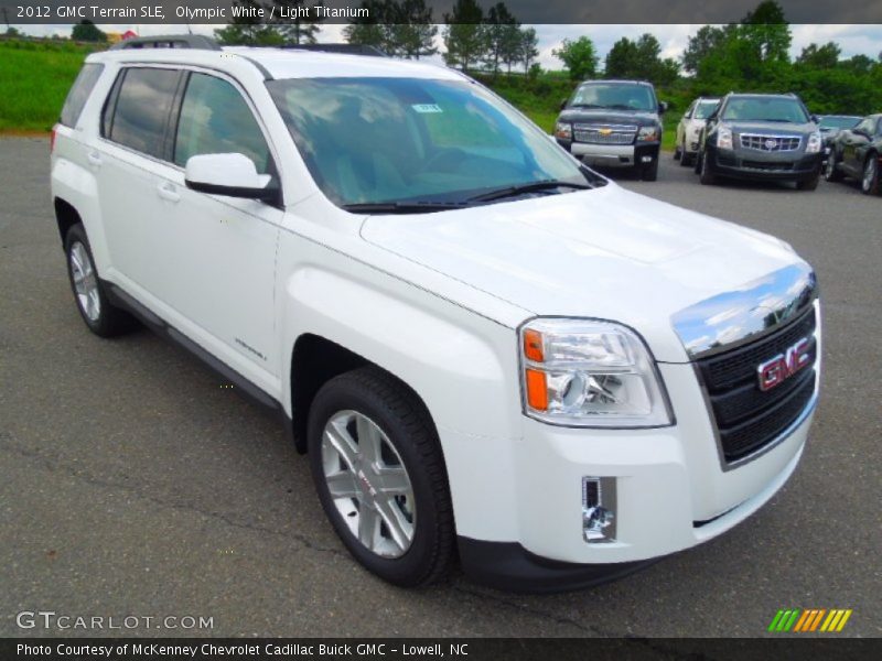Olympic White / Light Titanium 2012 GMC Terrain SLE