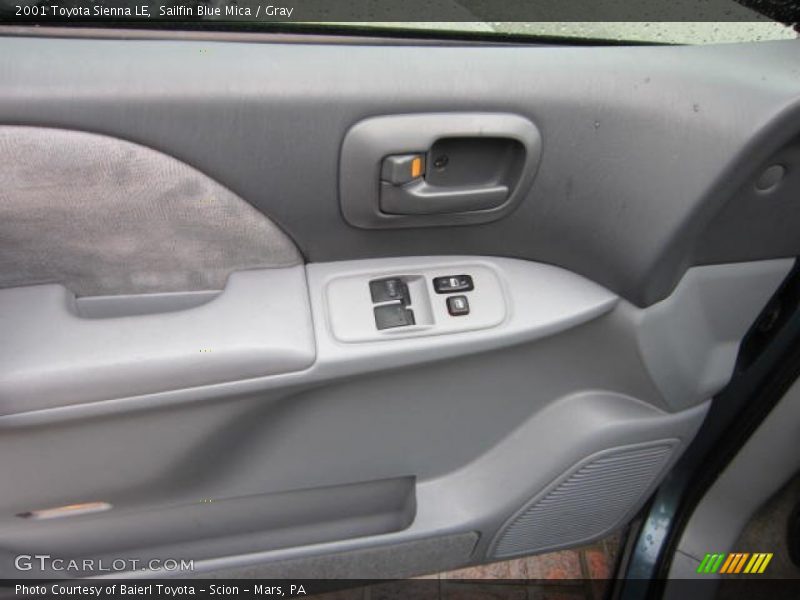 Sailfin Blue Mica / Gray 2001 Toyota Sienna LE