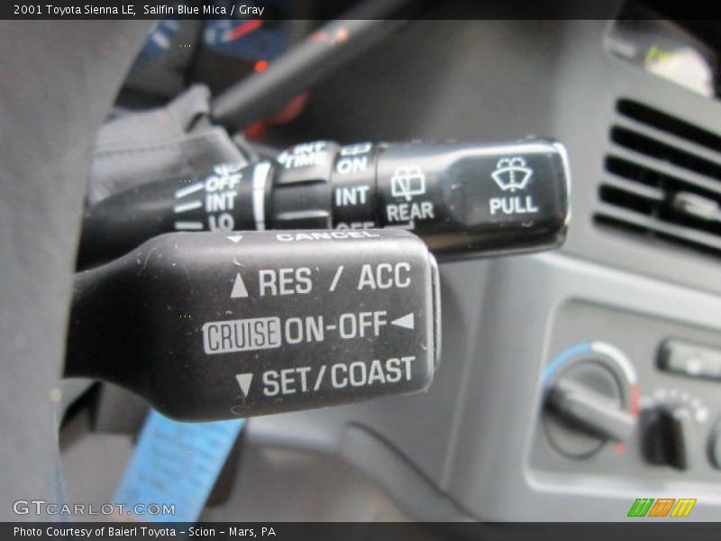 Sailfin Blue Mica / Gray 2001 Toyota Sienna LE