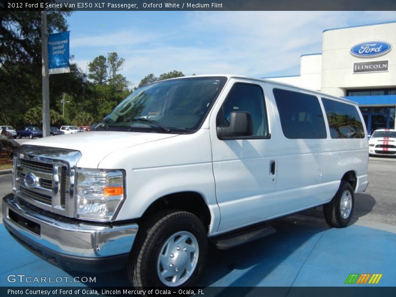 Oxford White / Medium Flint 2012 Ford E Series Van E350 XLT Passenger