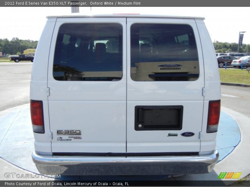 Oxford White / Medium Flint 2012 Ford E Series Van E350 XLT Passenger