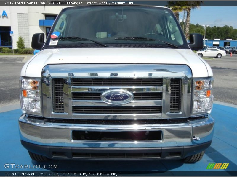 Oxford White / Medium Flint 2012 Ford E Series Van E350 XLT Passenger