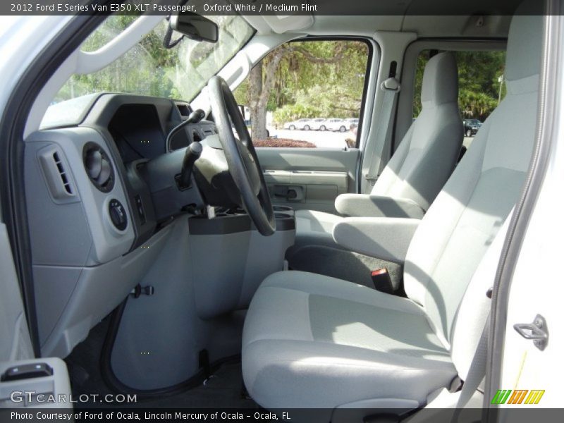 Oxford White / Medium Flint 2012 Ford E Series Van E350 XLT Passenger