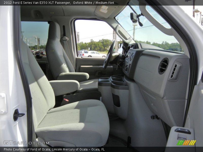 Oxford White / Medium Flint 2012 Ford E Series Van E350 XLT Passenger