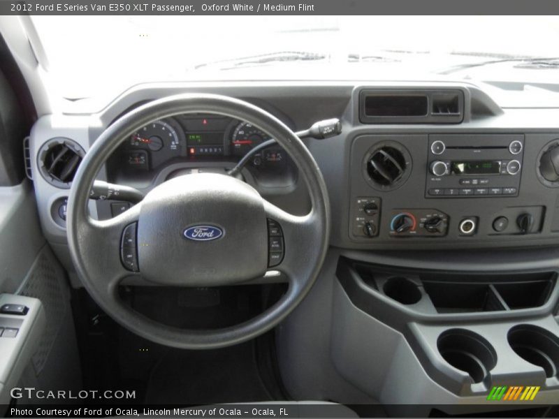 Oxford White / Medium Flint 2012 Ford E Series Van E350 XLT Passenger