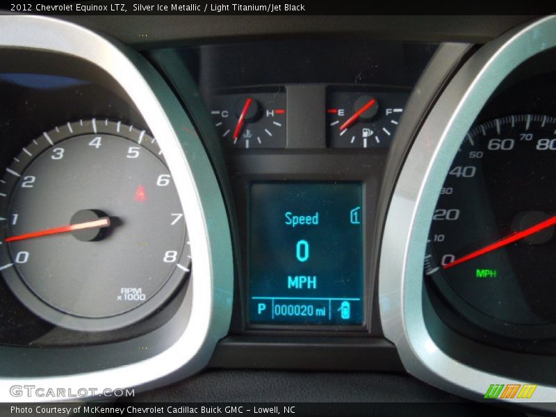 Silver Ice Metallic / Light Titanium/Jet Black 2012 Chevrolet Equinox LTZ