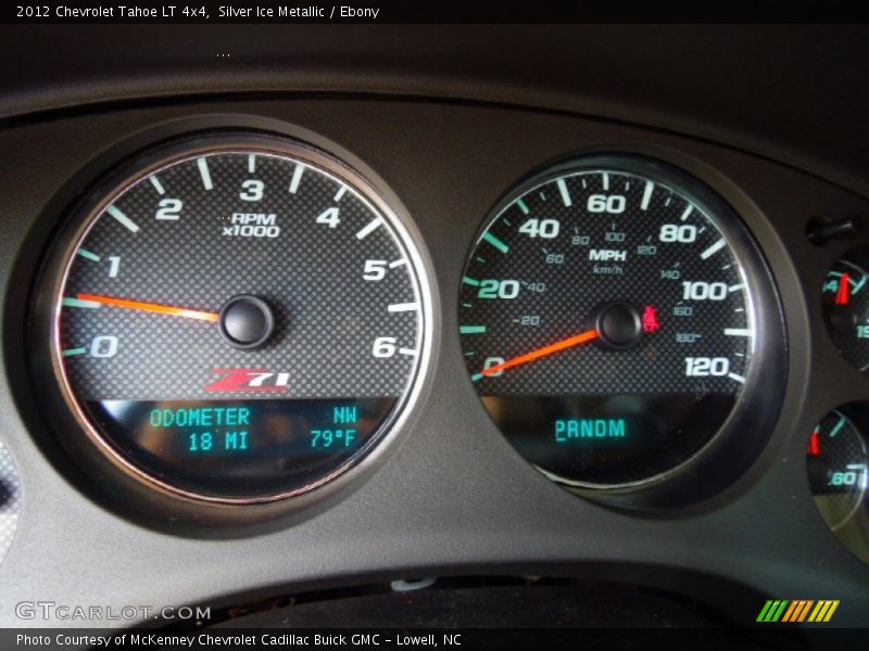 Silver Ice Metallic / Ebony 2012 Chevrolet Tahoe LT 4x4