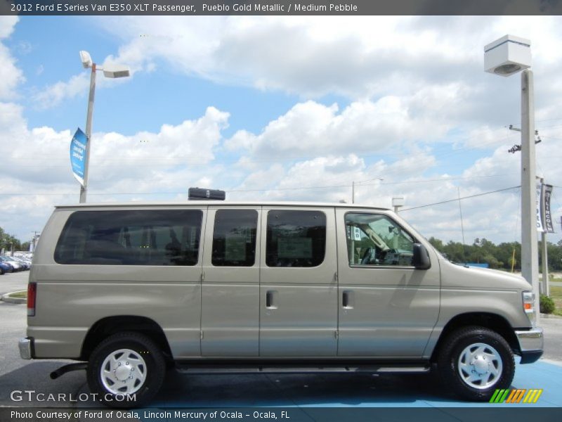 Pueblo Gold Metallic / Medium Pebble 2012 Ford E Series Van E350 XLT Passenger