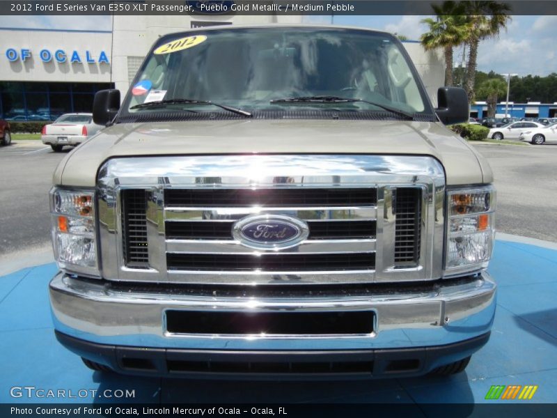Pueblo Gold Metallic / Medium Pebble 2012 Ford E Series Van E350 XLT Passenger