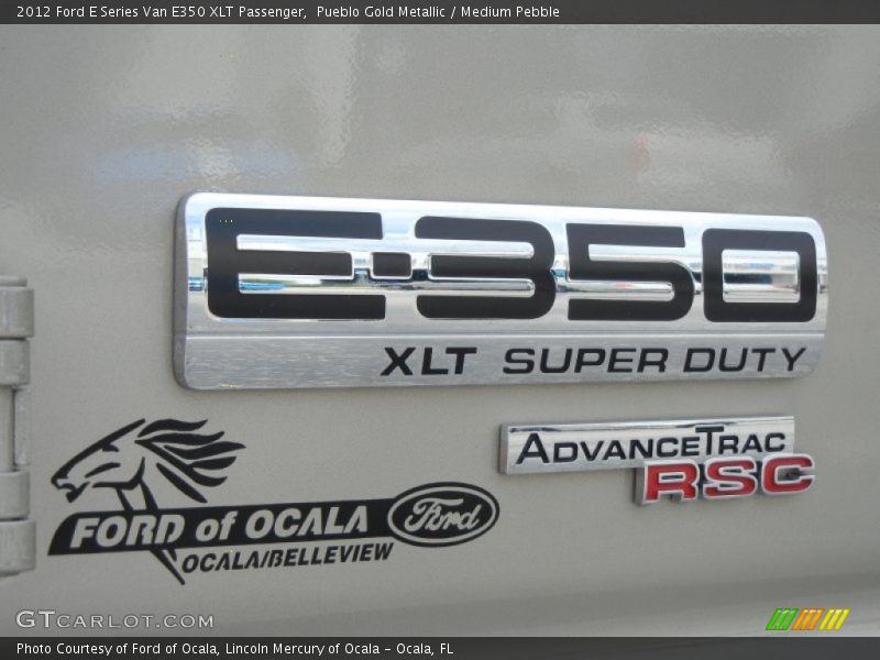 Pueblo Gold Metallic / Medium Pebble 2012 Ford E Series Van E350 XLT Passenger