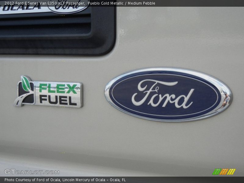 Pueblo Gold Metallic / Medium Pebble 2012 Ford E Series Van E350 XLT Passenger
