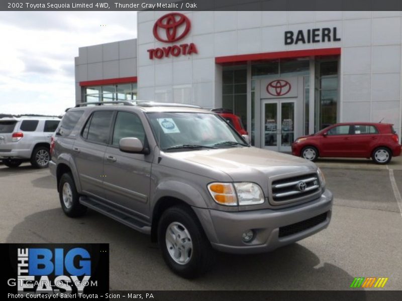 Thunder Gray Metallic / Oak 2002 Toyota Sequoia Limited 4WD