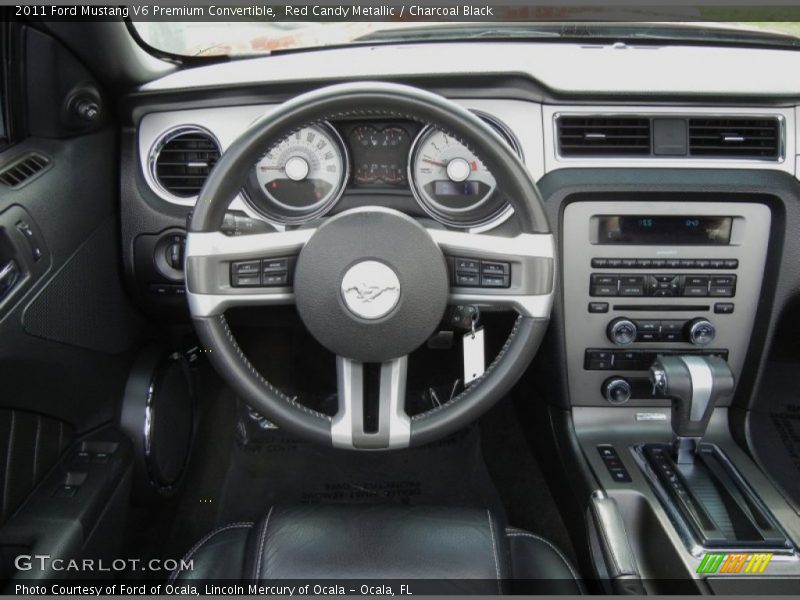  2011 Mustang V6 Premium Convertible Steering Wheel