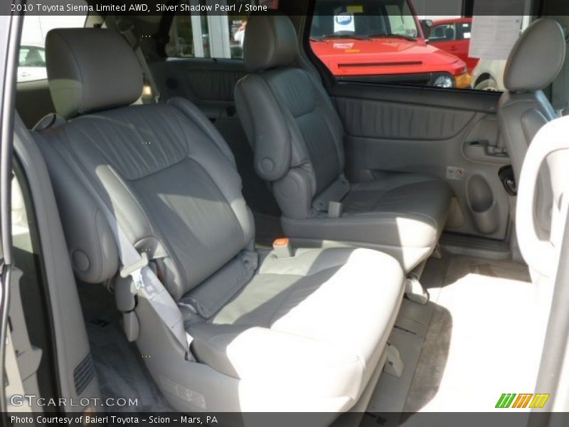 Silver Shadow Pearl / Stone 2010 Toyota Sienna Limited AWD