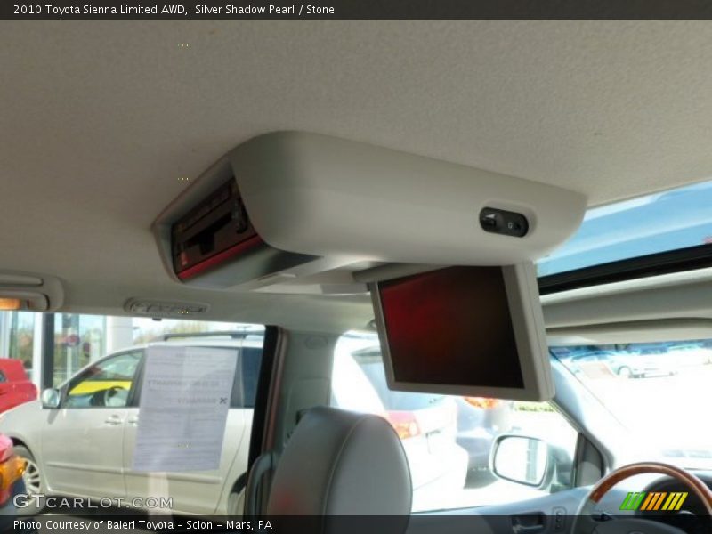Silver Shadow Pearl / Stone 2010 Toyota Sienna Limited AWD